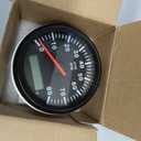 Geloo 85MM Boat RPM Tachometer - Waterproof Outboard Tachometer 0-8000RPM Tacho Meter for Car Truck Marine Diesel Gasoline Engine RPM Tacho Gauge 9-32V with LCD Hourmeter Red Backlight