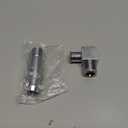 2 Pcs Chrome Heater Hose Fitting 3/4" Water Pump 5/8" 90 Deg. Intake Compatible for Chevrolet 4530/9514X