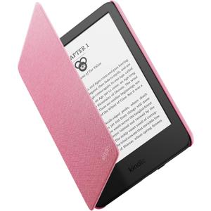 Amazon Kindle Case, Thin and Lightweight, Foldable Protective Cover - Fabric (Rose)