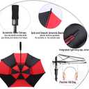 Golf Umbrella Large 54/62/68/72 Inch, Extra Large Oversize Double Canopy Vented Windproof Waterproof Umbrella, Automatic Open Golf Umbrella for Men and Women and Family.