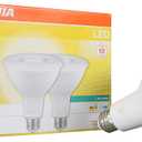 Sylvania LED PAR38 Light Bulb, 90W = 13W, 10 Year, Non-Dimmable, 1050 Lumens, Wet Rated, Energy Star, 3000K, White - 2 Pack (79276)