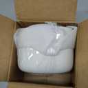 MALACASA 24 OZ Cereal Bowls, Porcelain Soup Oatmeal Bowls Set of 6, Kitchen Ceramic Serving Bowl, Dishwasher Microwave Oven Safe, White, Series LUNA