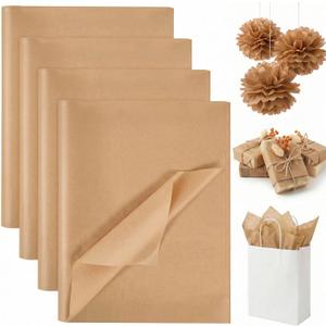 Koogel 330 Sheets Kraft Brown Tissue Paper, 14 X 10 inches