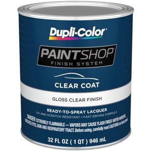 Dupli-Color Paint Shop Finish System, Gloss, Clear, 1 Quart - Pack of 2