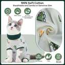 QBLEEV Cat Recovery Suit for Post Surgery, Spay Neuter Onesie for Cats | Soft stretchy cotton, anti-lick surgical shirt for skin diseases, pajamas for abdominal wound, kitten cone alternative, S-XL