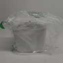 MOPALL Small Bathroom Trash Can with Lid, 2.6 Gallons / 10 L Slim Plastic Garbage Bin with Pop-Up Lid, Mini Waste Basket Can Dog Proof for Kitchen, Bedroom, Office, Laundry, Toilet, Rv, White