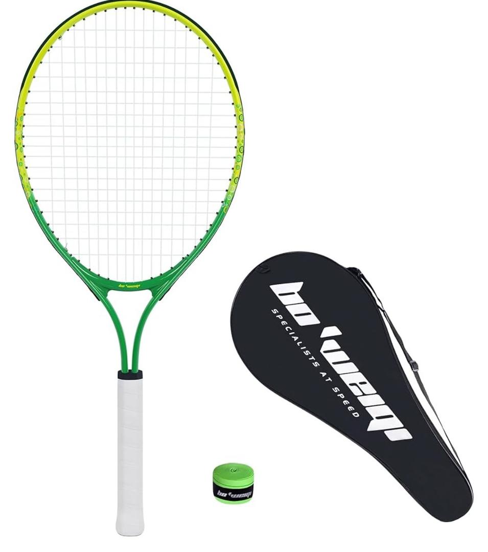 Kids Tennis Racket for Aged 2-4, bo'weiqi 17" Lightweight Toddler Tennis Racket for Outdoor/Indoor Sports Including 1 Tennis Racket,1 Non-Slip Grip and 1 Shoulder Strap Bag Easy Carry Kids Tennis Racket for Aged 2-4, bo'weiqi 17" Lightweight Toddler Tennis Racket for Outdoor/Indoor Sports Including 1 Tennis Racket,1 Non-Slip Grip and 1 Shoulder Strap Bag Easy Carry