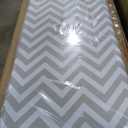 Amazon Basics Full-Size Ironing Board - 4-Leg Fold-Up, Chevron Removable Cover, 60"L x 14"W x 38"H