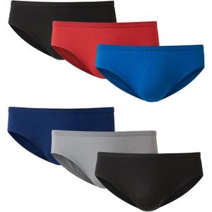Hanes Men's Tagless Comfort Flex Fit Dyed Bikini, 6 Pack (Large)