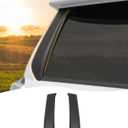 Hoolcar for 4Runner Matte Black Tailgate Door Window Pillar Posts Trim Fit for 2010-2023 4Runner Back Rear Door Glass Molding Panel Cover Trim Exterior Accessories