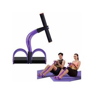 Multifunction Tension Rope, 6-Tube Elastic Yoga Pedal Puller Resistance Band, Natural Latex Tension Rope Fitness Equipment, for Abdomen/Waist/Arm/Leg Stretching Slimming Training
