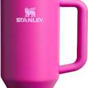 STANLEY Quencher H2.0 Tumbler with Handle and Straw 40 oz | Flowstate 3-Position Lid | Cup Holder Compatible for Travel | Insulated Stainless Steel Cup | BPA-Free | Violet Blossom