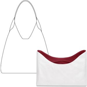 Purse Organizer Insert for COACH Brooklyn 39 Shoulder Bag,Custom Fit Inside Premium Bordeaux Red Lightweight Water Resistant Handbag Insert with Cup Holder Accessories