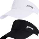 Sport Sun Visors Hats for Women Men Adjustable Cooling Athletic Visors Empty Sun Top Hat for Tennis Ball Golf Cycling Running