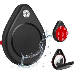 Surface Adhesive Mount for airtag-The Secure Adhesive Lock Case for airtag, Discreet, Security Tool, for Car, Truck, Skis and More(4Pack,Black)