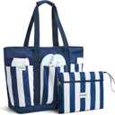 G4Free Beach Bag,Waterproof Beach Tote Pool Bags for Women,Compatible with Cup,Foldable for Weekender Travel