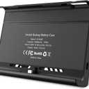 10000mAh Battery Charger Case, Compatible with Nintendo Switch & Nintendo Switch OLED Model, Portable Backup Battery Pack, Travel Power Bank, 2-Game Card Slots, Dual Type-C, Micro USB Charging Ports