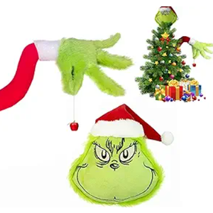 Green Christmas Tree Topper - Elf Christmas Tree Decorations and Ornaments