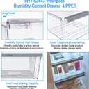 UPGRADED W11162443 Refrigerator Crisper Drawer Compatible with Whirlpool Crisper Drawer W11046494 Whirlpool Fridge Drawer Parts W10899435 WRS555SIHZ WRS325SDHZ WRS315SDHZ Maytag Refrigerator Drawer