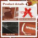 24 Set Footballs Party Baskets for Gifts Empty with Cellophane Basket Bows Football Senior Night Market Tray Cardboard Basket to Fill for Sports Party Favors Holiday Gifts Packaging