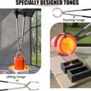 Nelyrho Complete 3KG Propane Melting Furnace Kit for Beginners All-in-One Metal Smelting Forge with Crucible, Tongs, Fire Brick & Accessories Ideal for Gold, Silver, Copper, Aluminum Casting