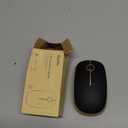 VssoPlor Wireless Mouse, 2.4G Slim Portable Computer Laptop Mouse with Nano Receiver Quiet Silent Optical Mice for Notebook, PC, Laptop, Computer-Black and Gold