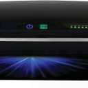 Fellowes Laminator Venus 2 125, Rapid 30-60 Second Warm-up Laminating Machine, with Laminating Pouches Kit (5734801), Black, Silver, 5.1" x 21.3" x 8.2"