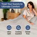 Bulk Case Pack of 20 Flat Sheets - (20) Queen Size Hotel Quality Top Flat Bed Sheets Only - Wholesale Bulk Bedding for Hotels, Spas & Airbnbs - Breathable, Cooling & Wrinkle Free - (Queen, Light Grey)