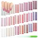 Maitys 336 Pieces 24 Sheets Full Wrap Nail Polish Strips Stickers Self Adhesive Gel Nail Strips Art Decals with File for Women DIY Decorations(Elegant Style)