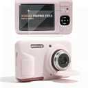 Case for Kodak PIXPRO FZ55 Digital Camera Accessories, Soft Silicone Protective Case, Slim Fit Sleeve with Removable Lens Cover and Screen Protector, Lightweight, Anti-Scratch (Jelly Pink)