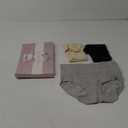 Eiggam Tummy Control Underwear Soft High Waisted underwear Full Coverage Briefs Breathable Postpartum Cotton Womens Panties (Medium, Multicoloured D - 3 Pack)