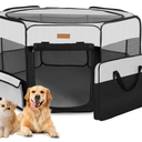 Dog Playpen, Portable Pet Play Pen for Cat, Puppies, Rabbits, Chickens, Foldable Large-Capacity Pet Tent for Indoor/Outdoor Travel Camping