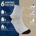 Men'S Sports Socks Size 8-11, Ankle Support, Ankle Protection, Seamless Cushioning Design, Moisture Wicking (10-13, 3 Pairs Grey)