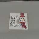 Christmas Decor Rustic Xmas Wooden Desk Decor Funny Seasonal Winter Holiday Christmas Decorations for Home Farmhouse Office Table Shelf Table Tiered Tray Merry Christmas Sign Plaque with Wood Stand 4