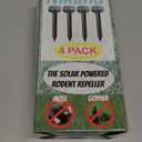 Gopher Repellent Ultrasonic Solar Powered - Mole Repellent Stakes Outdoor Pet Safe - Groundhog Repeller Snake Rodent Gopher Spikes Chaser - Sonic Mole Deterrent Devices (2)