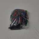 Halloween LED Light Up Mask, Scary Glowing Mask for Cosplay Costumes, Festival, Carnival Party Supplies Gifts (Blue+red)