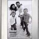 Malden International Designs Marquee Bead Satin Nickel Picture Frame, 4x6, Nickel
