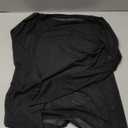 KTILG Mesh Long Sleeve Tops for Women See Through Blouses Fitted Sheer Layering Tops Tee Shirt Party Clubwear Black L