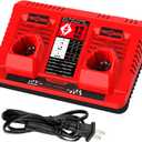 ANTRobut Dual Port 12V Charger Replacement for 12V Tool Battery 48-11-2412 48-11-2420 48-11-2411 48-11-2401 48-11-2440 48-11-2460