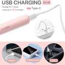 Heated Eyelash Curler, 10s Fast Heating 3 Temp Settings, Eye Lash Curler Heat with Eyelash Comb, Quick Natural Curling Eye Lashes,Natural Curling 24H for Women - Pink