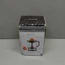 Elite Gourmet ETS740 BPA-Free 40-Watt Electric Citrus Juicer with 2 Cones, Compact, Large Volume, Pulp Control, Oranges, Lemons, Limes, Grapefruits with Easy Pour Spout, 1.2L, Black/Stainless Steel