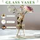 Glass Cylinder Vase Set of 18 for Centerpieces, 4,4.7,6 inch Tall Clear Vase Floating Candle Holder for Wedding Table Home Dcor and Party