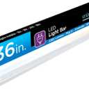 Enbrighten 36 inch Plug-in Under Cabinet Lights, 2386 Lumens, Five White Settings from (2700K-6500K), Full Range Dimmable, One-Touch Sync Control, Linkable Under Counter Lights for Kitchen 82788-T1