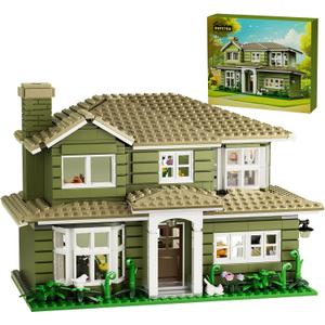Modern House Building Set, Warm Family Comedy TV Sitcoms The Dunphy's House Building Set Compatible with Lego Gifts for Fans and Adults and Girls Aged 14+ (1176 PCS)