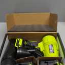 Electric Leaf Blower Cordless,580000RPM Lightweight Handheld Leaf Blower with 2 x 4.0Ah Battery and Charger,Powerful Battery Blower with 3 Extended Nozzle for Lawn Care, Patio Cleaning and Dust (Green)