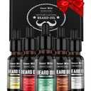 ISNER MILE Beard Oil Kit Stocking Stuffers: Gifts for Men Him Dad Boyfriend, Mustaches Conditioner - Soften - Strength with Sandalwood, Bay Rum, Vanilla, Cologne, Unscented, Beard Grooming and Care
