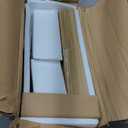 O&K FURNITURE Home Bar Table with Racks, 3 Tier Bar Table with Glass Holders, Cabinet with Open Shelf, Liquor Bar Coffee Bar Table for Living Room Kitchen, Gold