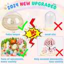 Polkoliye Make Your Own Night Light with Music, 7in Nightlight Project and Birthday Gifts Toys for Girls, Easter Arts and Crafts for Kids Ages 4-12 Years Old (Rabbit)