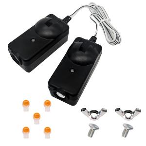 2025 41A5034 Safety Sensor Kit Compatible with Liftmaster Chamberlain Sears Craftsman Garage Door Opener Made After 1997. Safety Sensors Beam Eyes, Replace G801CB-P,