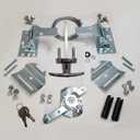 Universal Garage Door Lock Kit with Spring Latch and Keyed Handle